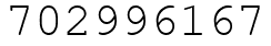 Число 702996167.