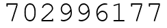 Число 702996177.