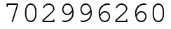 Число 702996260.