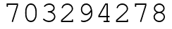 Число 703294278.