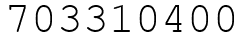 Число 703310400.