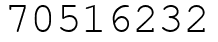 Число 70516232.