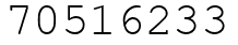 Число 70516233.