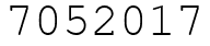 Число 7052017.