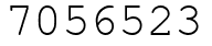 Число 7056523.