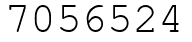 Число 7056524.