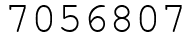 Число 7056807.