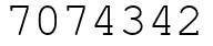 Число 7074342.