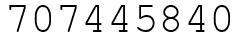 Число 707445840.