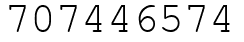 Число 707446574.
