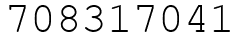 Число 708317041.