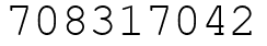 Число 708317042.