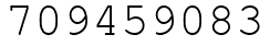 Число 709459083.