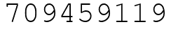 Число 709459119.