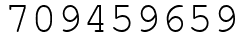 Число 709459659.