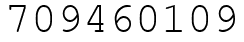 Число 709460109.