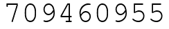 Число 709460955.