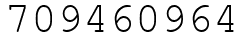 Число 709460964.