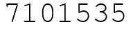Число 7101535.