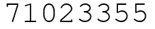 Число 71023355.