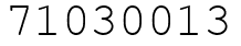 Число 71030013.