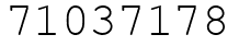 Число 71037178.
