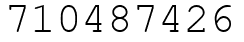 Число 710487426.