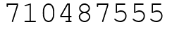 Число 710487555.