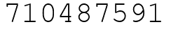 Число 710487591.