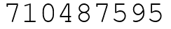 Число 710487595.