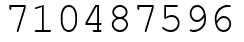 Число 710487596.