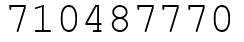 Число 710487770.