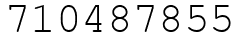 Число 710487855.