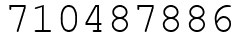 Число 710487886.
