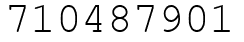 Число 710487901.