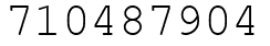 Число 710487904.