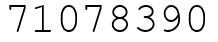 Число 71078390.