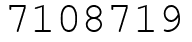 Число 7108719.