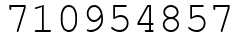 Число 710954857.