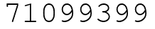 Число 71099399.
