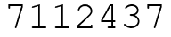 Число 7112437.