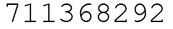 Число 711368292.