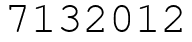 Число 7132012.