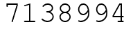 Число 7138994.