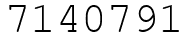 Число 7140791.