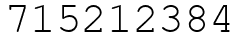 Число 715212384.