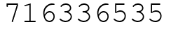 Число 716336535.