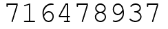 Число 716478937.