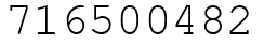 Число 716500482.