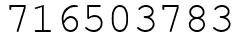 Число 716503783.